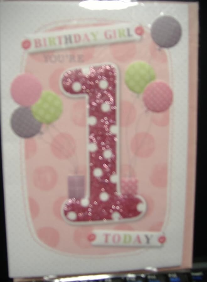 prelude Birthday Girl Youre 1 Today Card